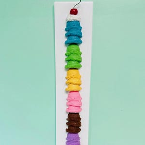 Giant Ice Cream Cone Wall Hanging/ Nostalgic/ Pop Art Resin Sculpture/ Dopamine Décor / Food Décor/ Wall Décor/ Fake Food/ 3D Candy Wall Art