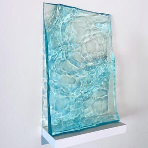 WAI HO'ŌLA Hawaiian Healing Water Sculpture | Hawaiian Art | Beach House decor | Resin Wall Art | Ocean Wall decor | Wave Art | Made in Maui